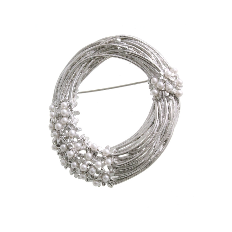 シルバー | ブローチ 花冠 かんむり | VINGTAINE