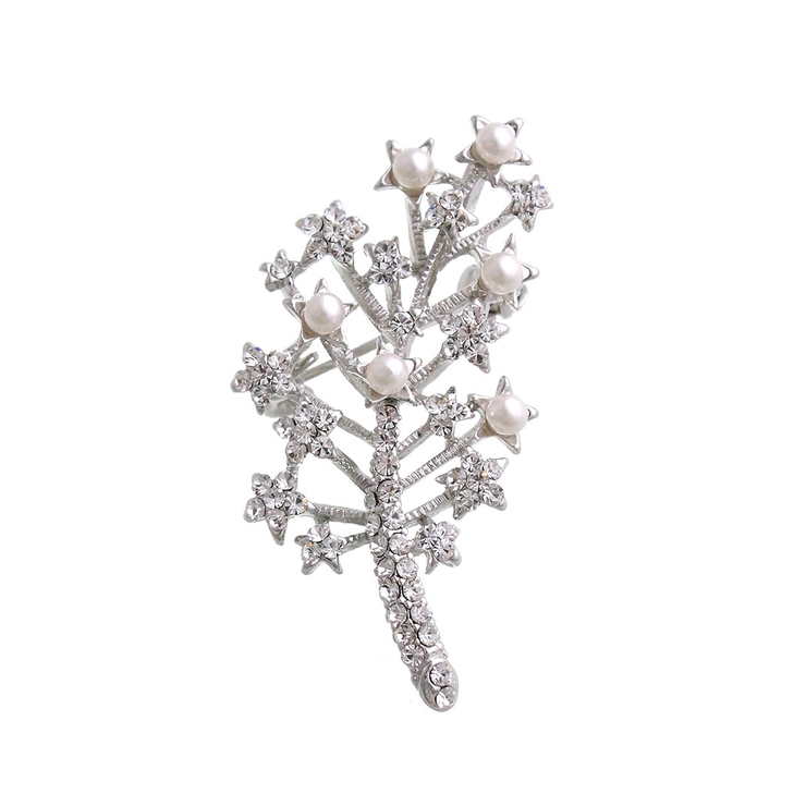 シルバー | ブローチ リーフ スター | VINGTAINE