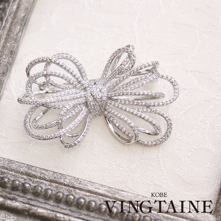 ブローチ リボン 華奢 | VINGTAINE | 詳細画像1 