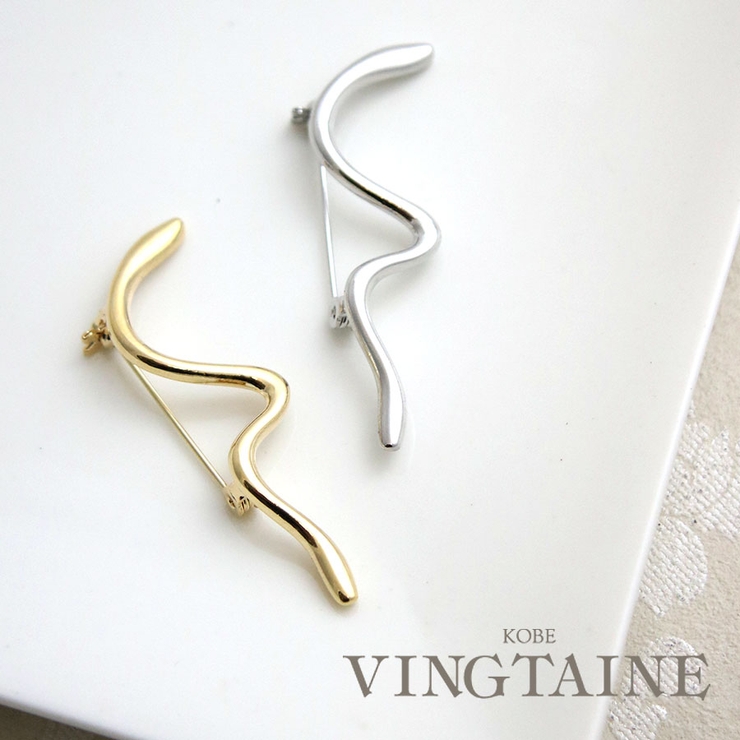 ブローチ ウェーブ ニュアンス | VINGTAINE | 詳細画像1 