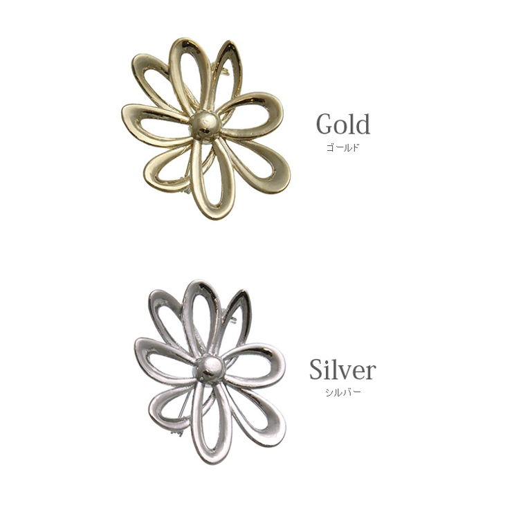 ブローチ メタル フラワー | VINGTAINE | 詳細画像2 
