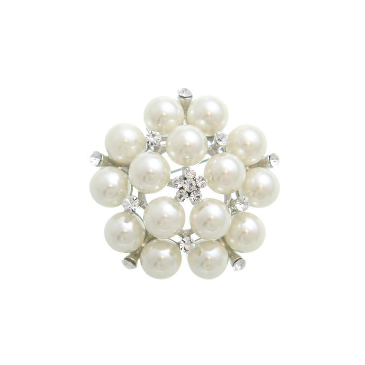 シルバー | ブローチ ビジュー パール | VINGTAINE