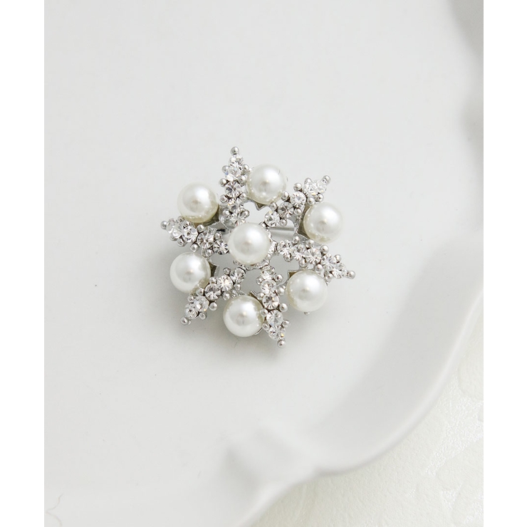 ブローチ スノークリスタル ビジュー | VINGTAINE | 詳細画像4 