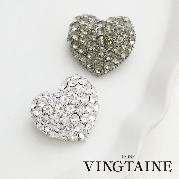 ブローチ ハート ビジュー | VINGTAINE | 詳細画像1 
