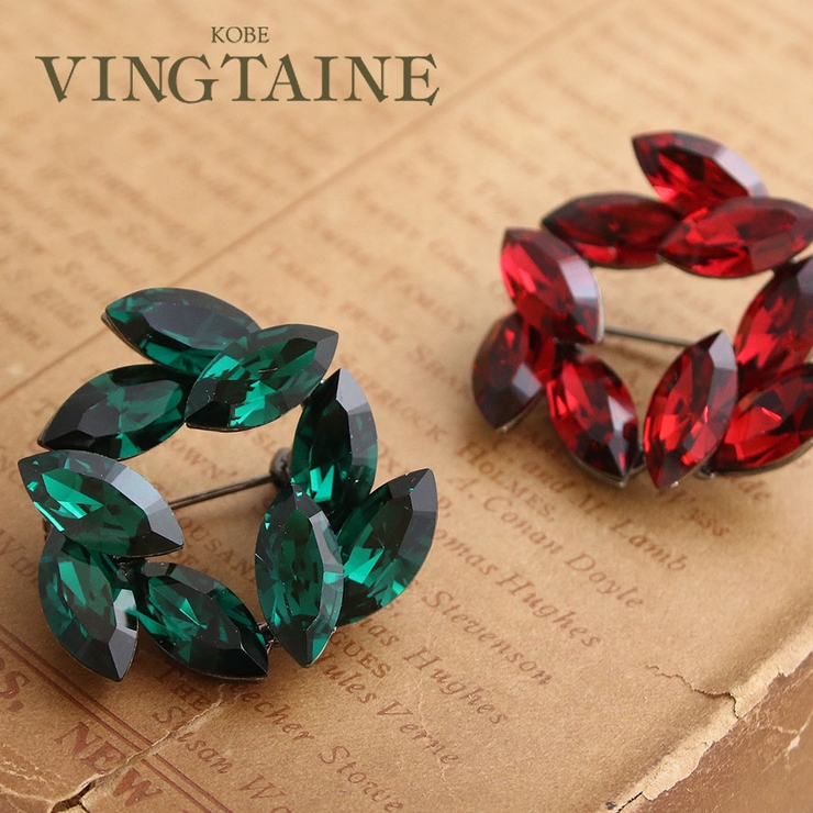 X masカラー リースブローチ | VINGTAINE | 詳細画像1 