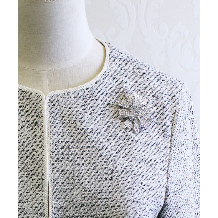 フラワーブローチ 大きめ クリスタル | VINGTAINE | 詳細画像4 