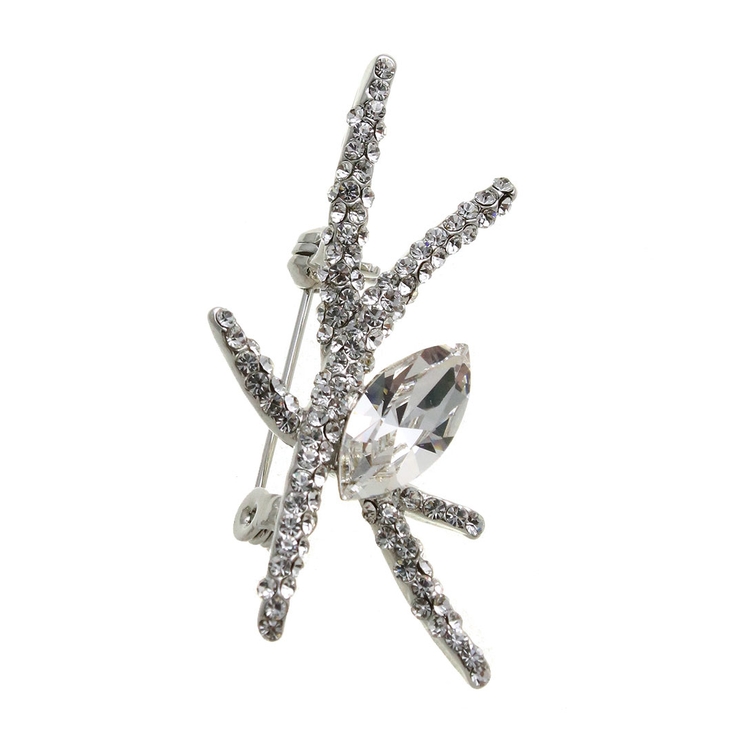 シルバー | クリスタルブローチ ブランチ 枝 | VINGTAINE