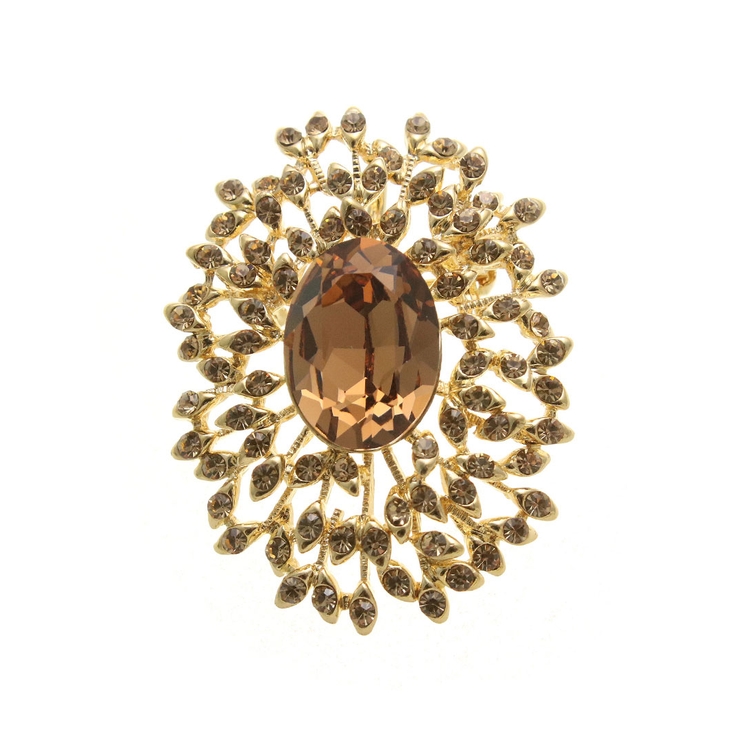 オーバルビジューブローチ 華やか 可愛い | VINGTAINE | 詳細画像3 