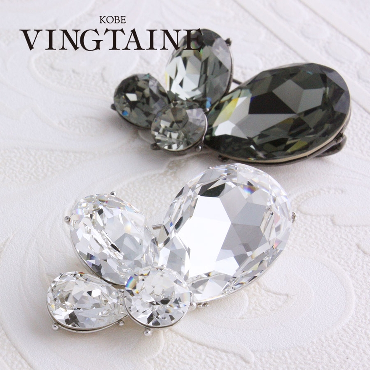 ブローチ ペタル/カットクリスタル BR-17 | VINGTAINE | 詳細画像1 