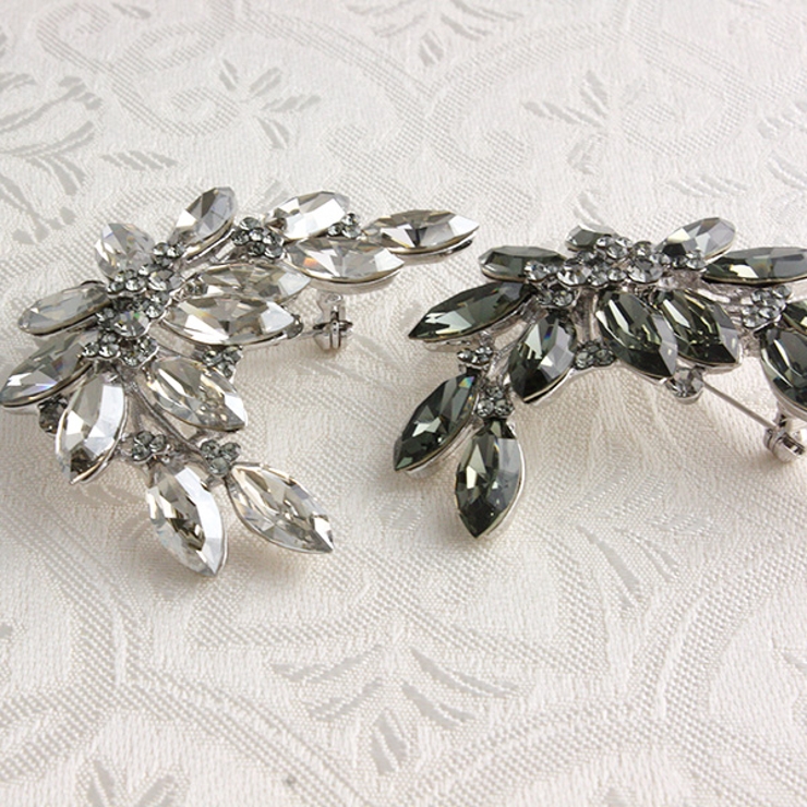 ブローチ ムーンリーフ/カットクリスタル BR-19 | VINGTAINE | 詳細画像7 