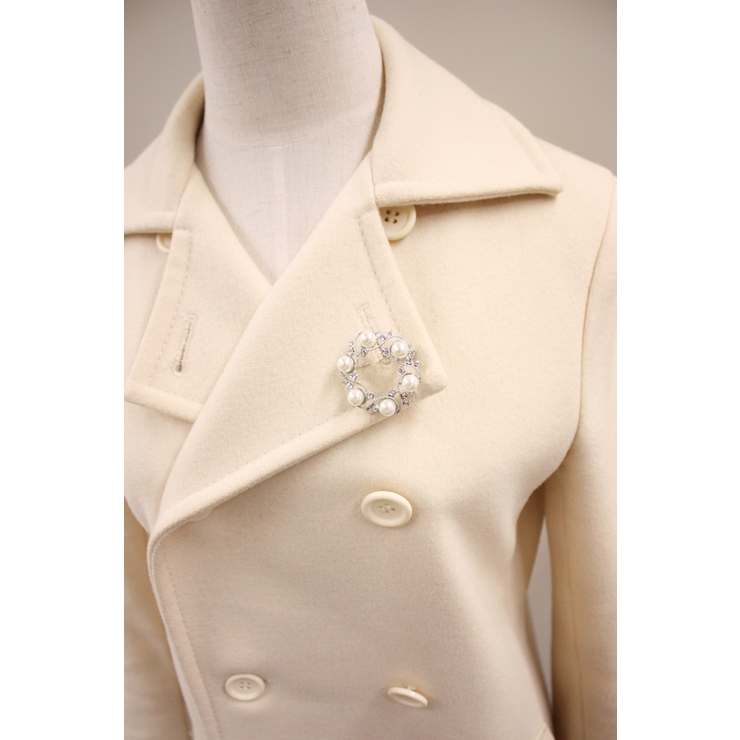 ラウンド型パールブローチ ラインストーンBR 26 | VINGTAINE | 詳細画像6 