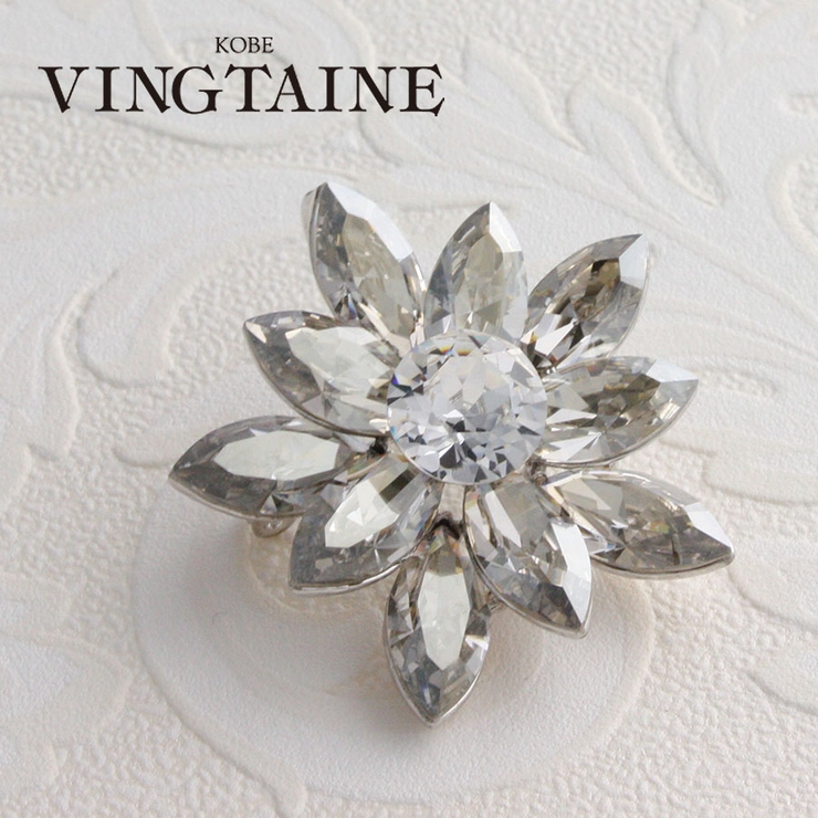 ブローチ 結晶/フラワー/カットクリスタルBR-34 | VINGTAINE | 詳細画像1 