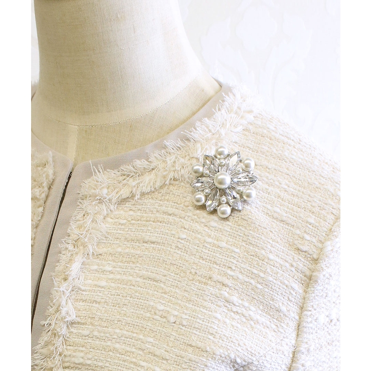 フラワーパールビジューブローチ/ミディアム/ラインストーン BR-48 | VINGTAINE | 詳細画像7 