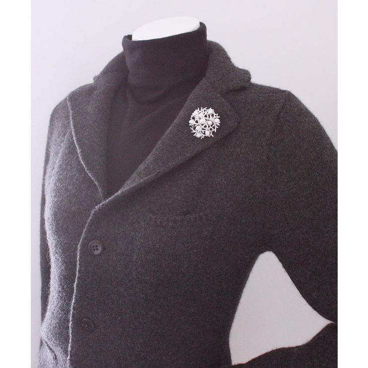 淡水パールラウンドブローチ ミディアム ブランチ風 | VINGTAINE | 詳細画像5 