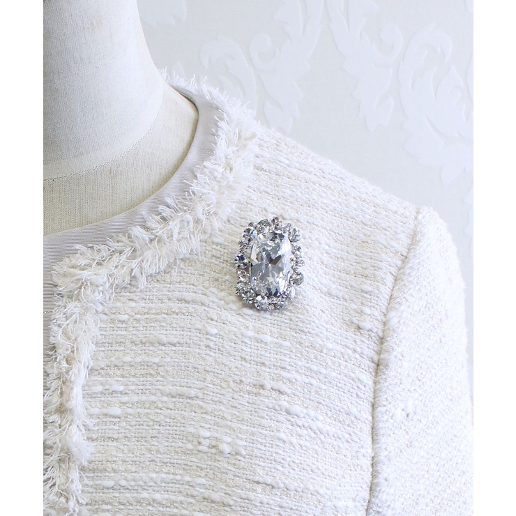 ブローチ クラシカル オーバル/カットクリスタル 母の日 ギフト BR-57 | VINGTAINE | 詳細画像4 