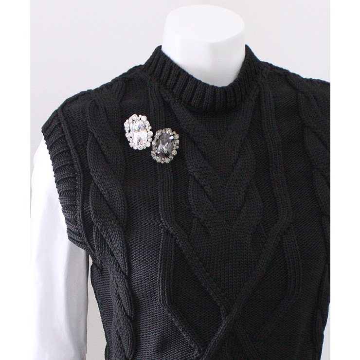 ブローチ クラシカル オーバル/カットクリスタル 母の日 ギフト BR-57 | VINGTAINE | 詳細画像5 