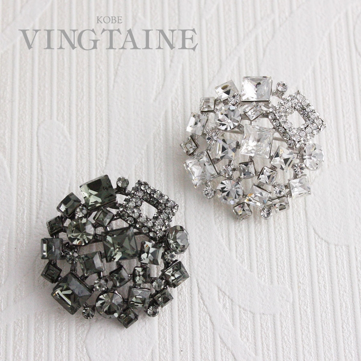 ブローチ モザイク ラウンド | VINGTAINE | 詳細画像1 