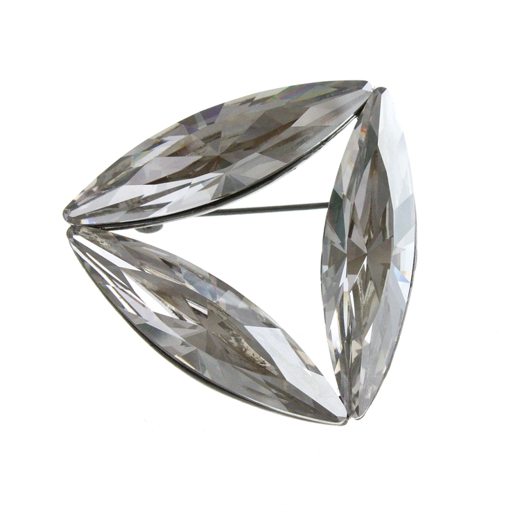 ワンカラー | ブローチ クリスタル トライアングル | VINGTAINE