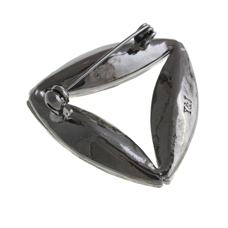 ブローチ クリスタル トライアングル | VINGTAINE | 詳細画像2 