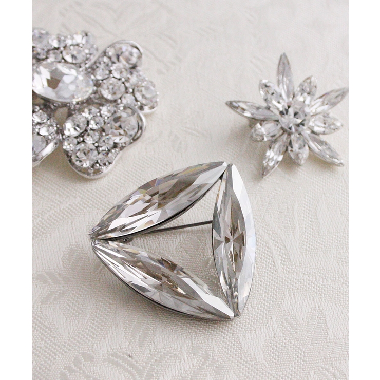 ブローチ クリスタル トライアングル | VINGTAINE | 詳細画像5 