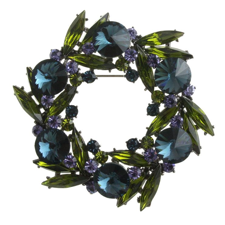 ネイビー | ブローチ リース カラー | VINGTAINE