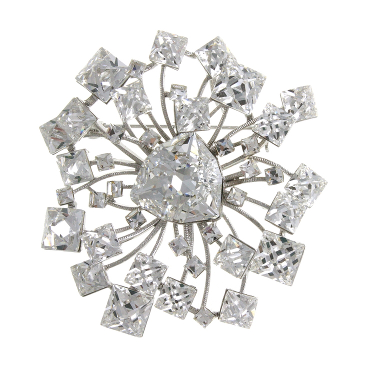 クリア | ブローチ ランダム スクエアストーン | VINGTAINE