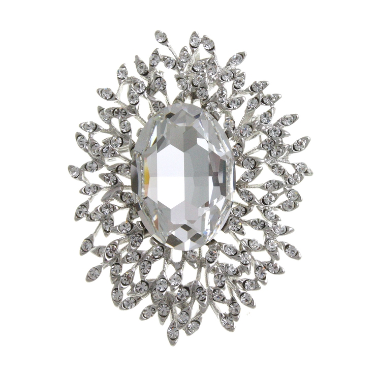 クリスタル | ブローチ オーバル クリスタル | VINGTAINE