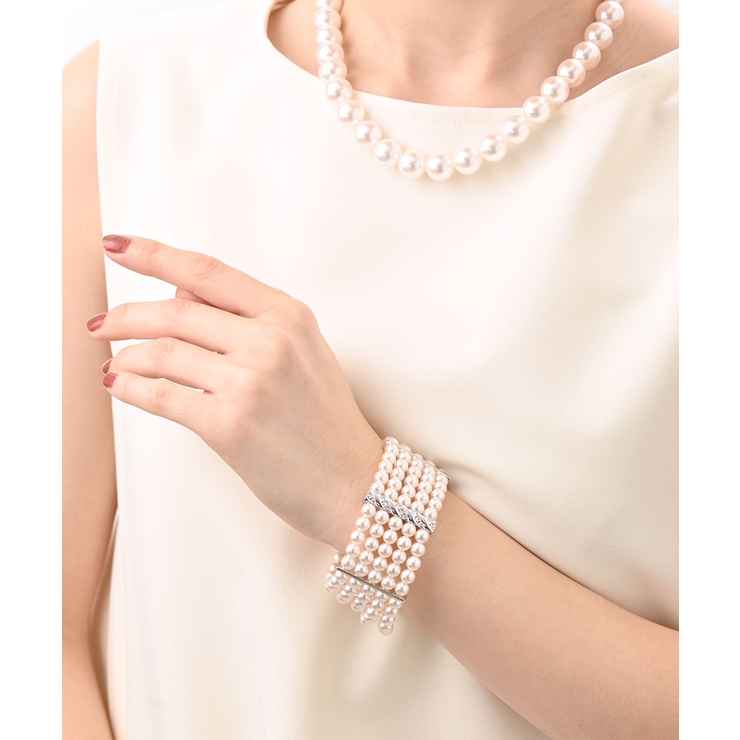 5連パールブレスレット(6mm)B14-10 | VINGTAINE | 詳細画像4 