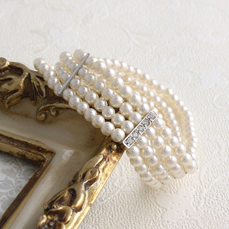 4連パールブレスレット(4mm） B14-5 | VINGTAINE | 詳細画像4 