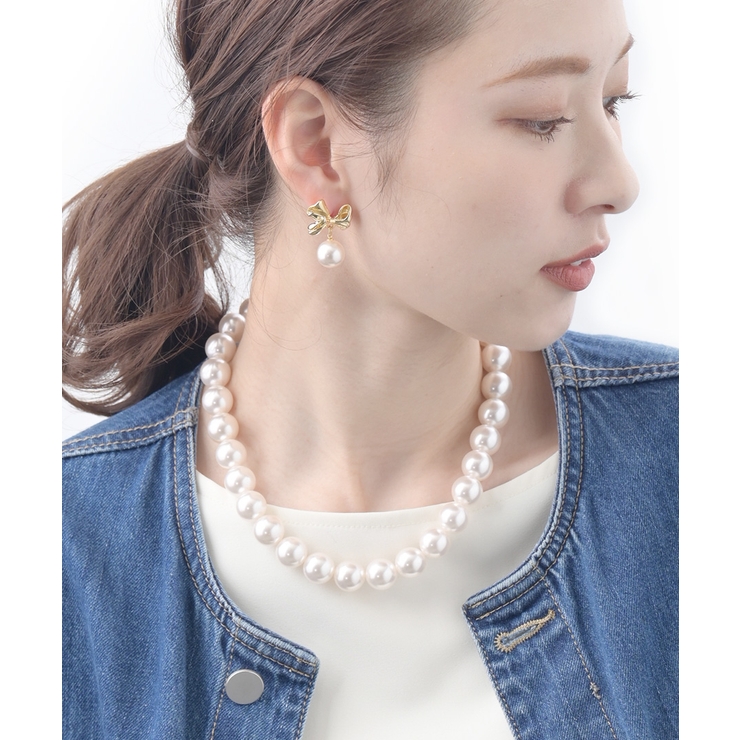 ショートパールネックレス（14mm） C14-17 | VINGTAINE | 詳細画像4 