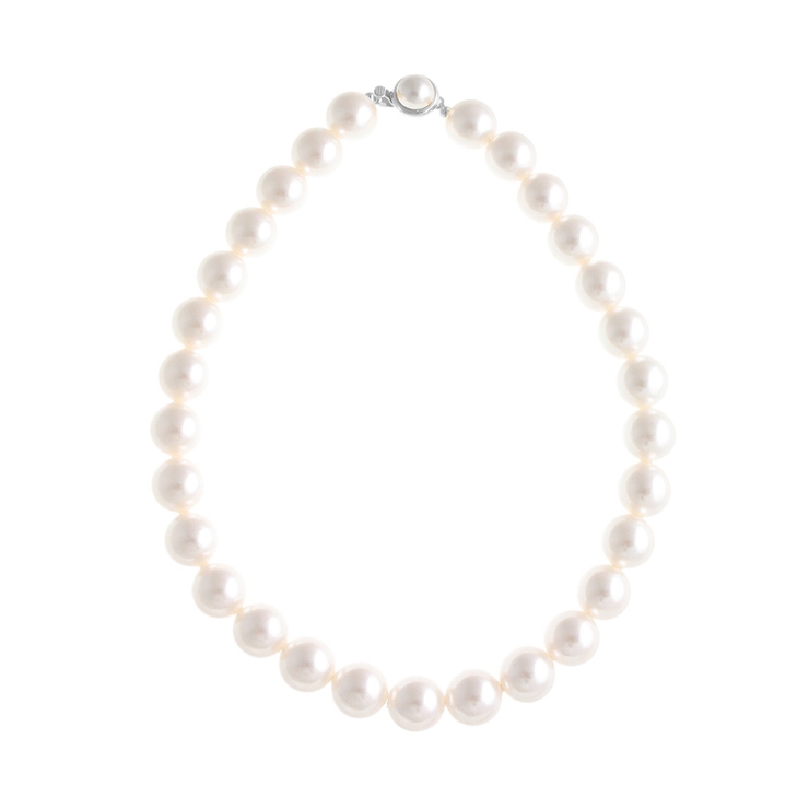 シルバー | ショートパールネックレス（14mm） C14-17 | VINGTAINE