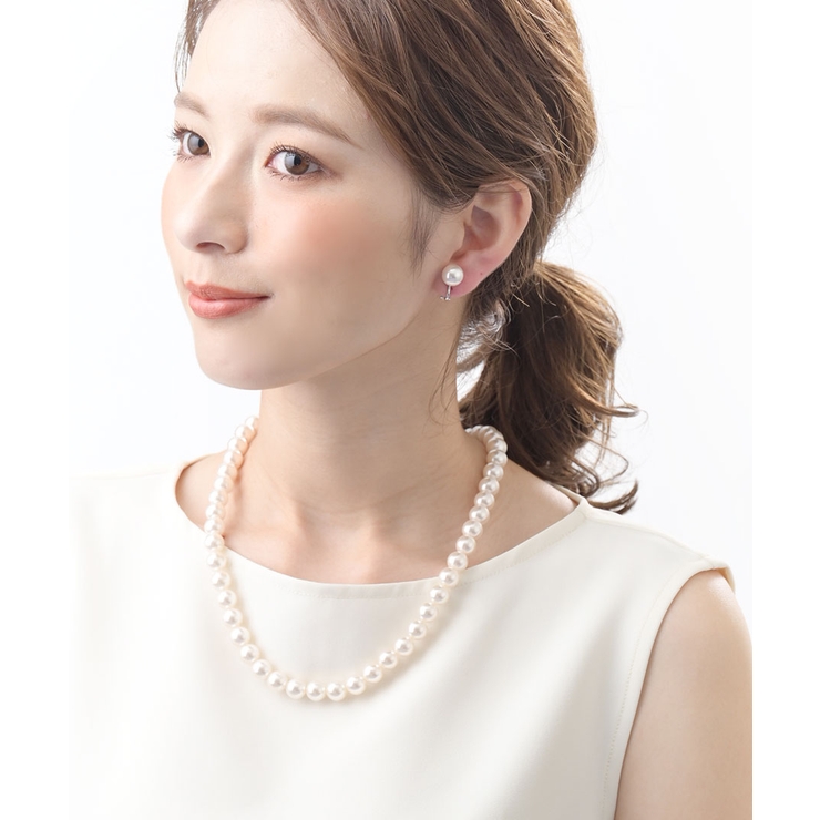 ショートパールネックレス（10mm）C14 20[アクセサリー ドレス | VINGTAINE | 詳細画像3 
