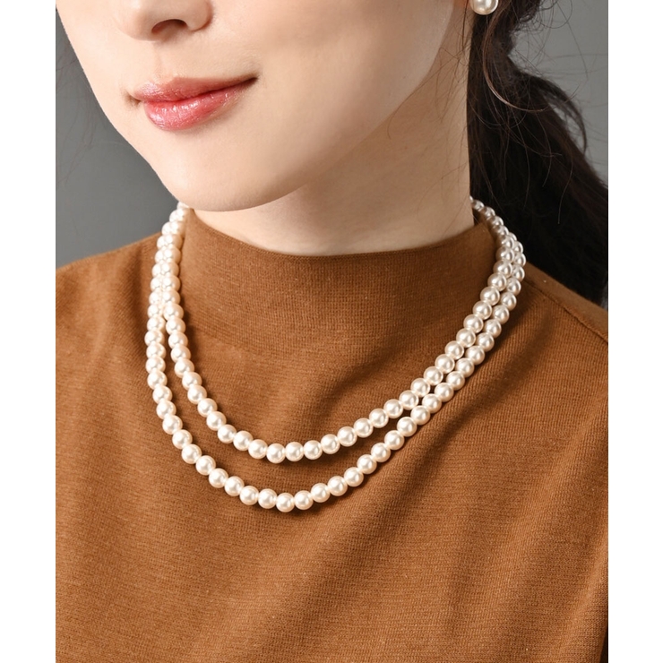 2連パールネックレス c14-28  | VINGTAINE | 詳細画像4 