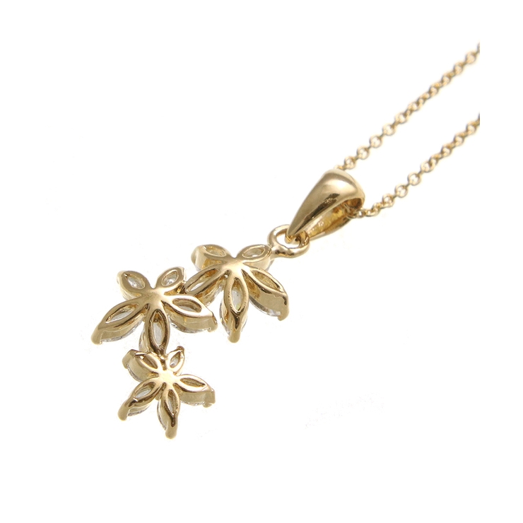 トリプルフラワーネックレス スライド式アジャスター スライドチェーン | VINGTAINE | 詳細画像6 