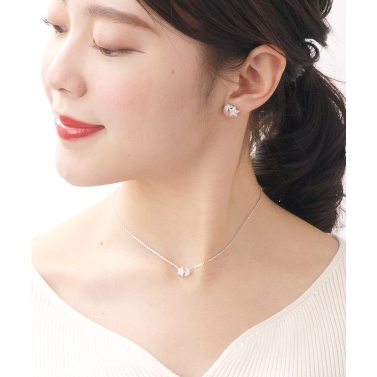 キュービックジルコニアムーン＆スターネックレス 月 星 | VINGTAINE | 詳細画像5 