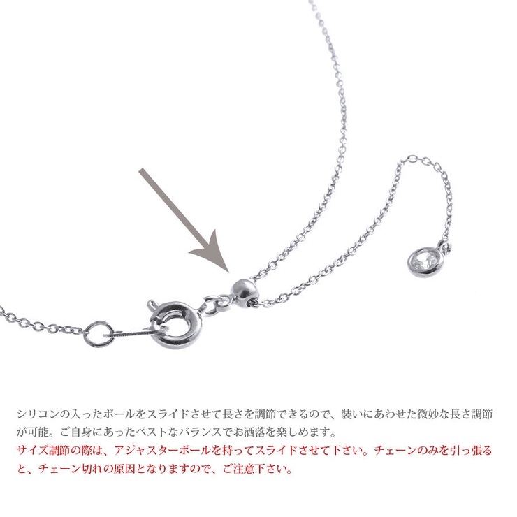 パヴェミニハートネックレス/キュービックジルコニア C2-36 | VINGTAINE | 詳細画像5 