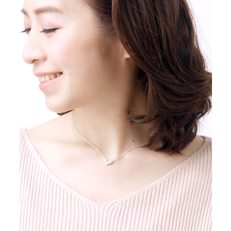 パヴェミニハートネックレス/キュービックジルコニア C2-36 | VINGTAINE | 詳細画像7 