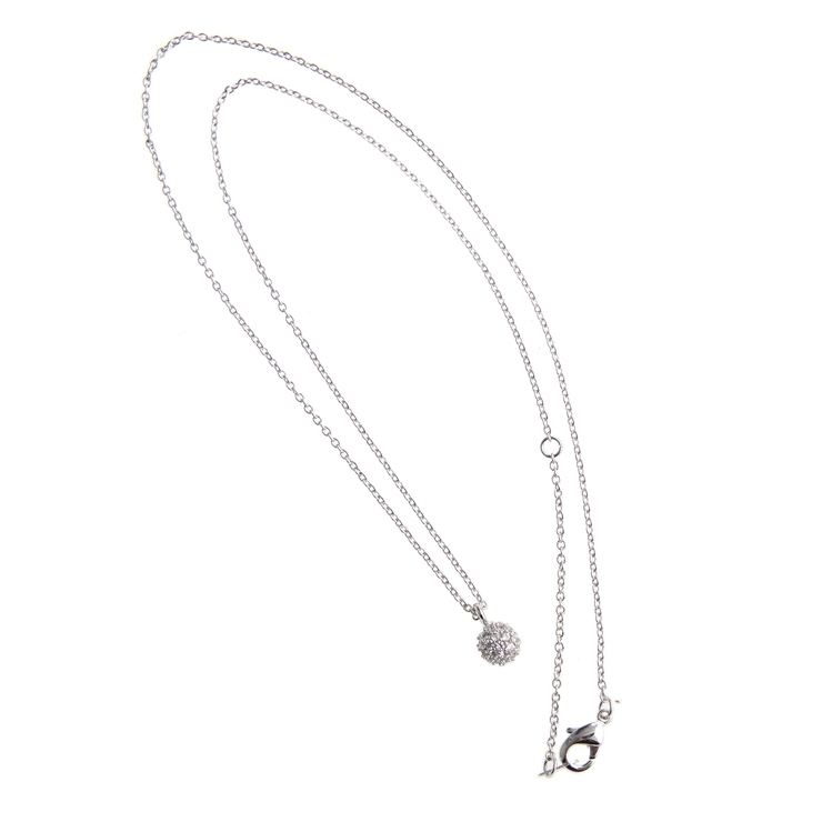 ミニパヴェボールネックレス アジャスターチェーン スライダーチェーン | VINGTAINE | 詳細画像5 