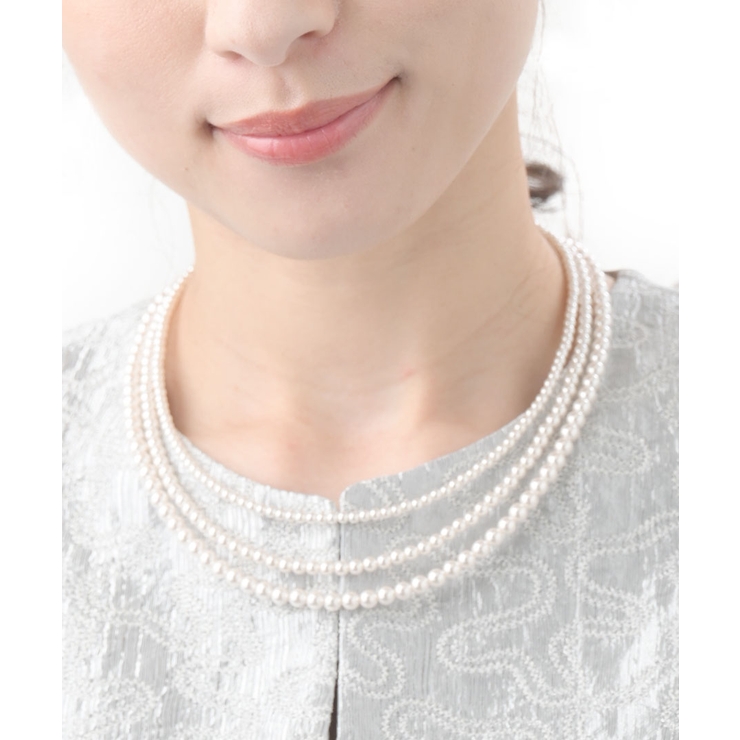 3連パールネックレス チョーカー 結婚式 | VINGTAINE | 詳細画像4 