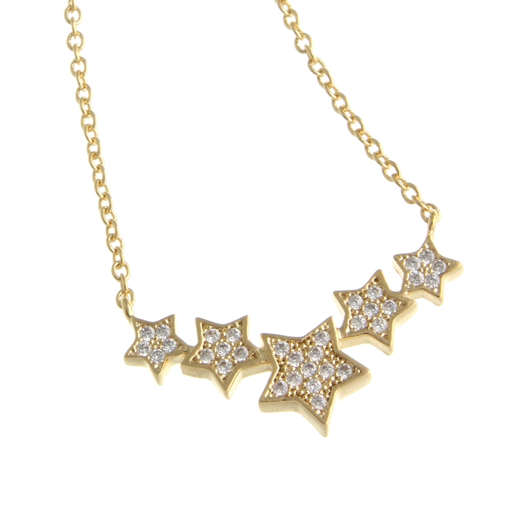 パヴェスターネックレス キュービックジルコニア ショートネックレス | VINGTAINE | 詳細画像2 