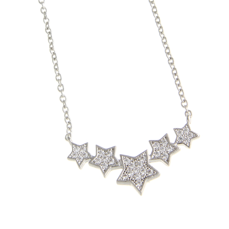 パヴェスターネックレス キュービックジルコニア ショートネックレス | VINGTAINE | 詳細画像3 