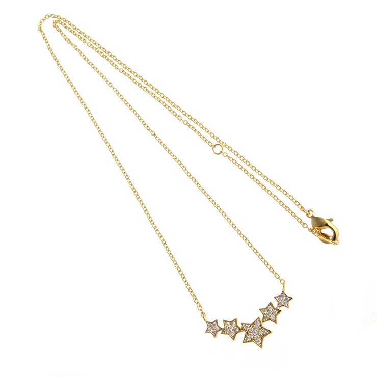 パヴェスターネックレス キュービックジルコニア ショートネックレス | VINGTAINE | 詳細画像4 