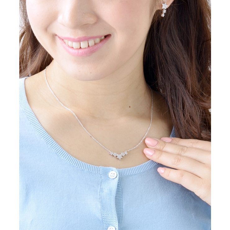 パヴェスターネックレス キュービックジルコニア ショートネックレス | VINGTAINE | 詳細画像9 