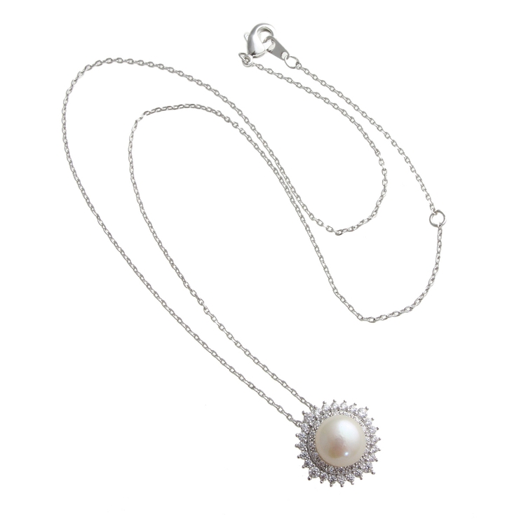 淡水パールラウンドネックレス アジャスター式 スライダーチェーン | VINGTAINE | 詳細画像5 