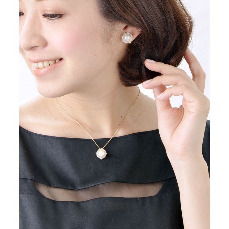 淡水パールラウンドネックレス アジャスター式 スライダーチェーン | VINGTAINE | 詳細画像9 