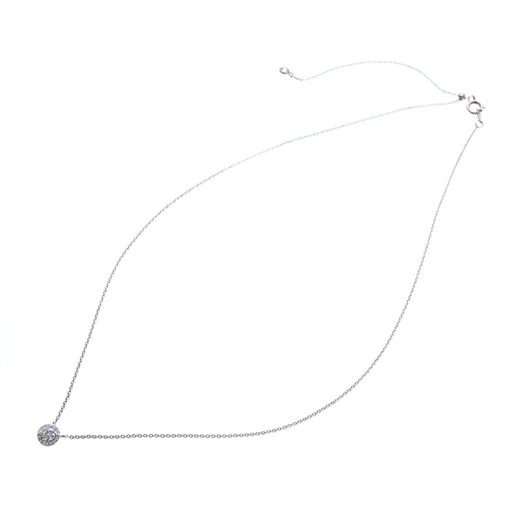 一粒ストーンネックレス ヘイローデザイン スライド式アジャスター | VINGTAINE | 詳細画像5 