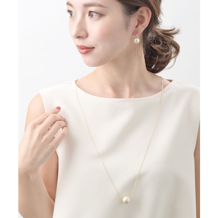 一粒コットンパールロングネックレス シンプル C3109 品番 Vtna 神戸ヴァンテーヌ コウベヴァンテーヌ のレディースファッション通販 Shoplist ショップリスト