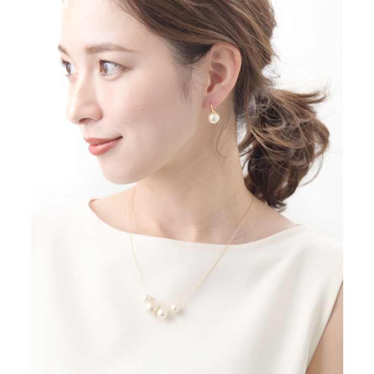アシンメトリーコットンパールネックレス/シンプル/グラデーション C3110 | VINGTAINE | 詳細画像4 