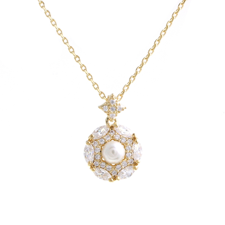 可憐なパールビジューネックレス/キュービックジルコニア C3131 | VINGTAINE | 詳細画像2 