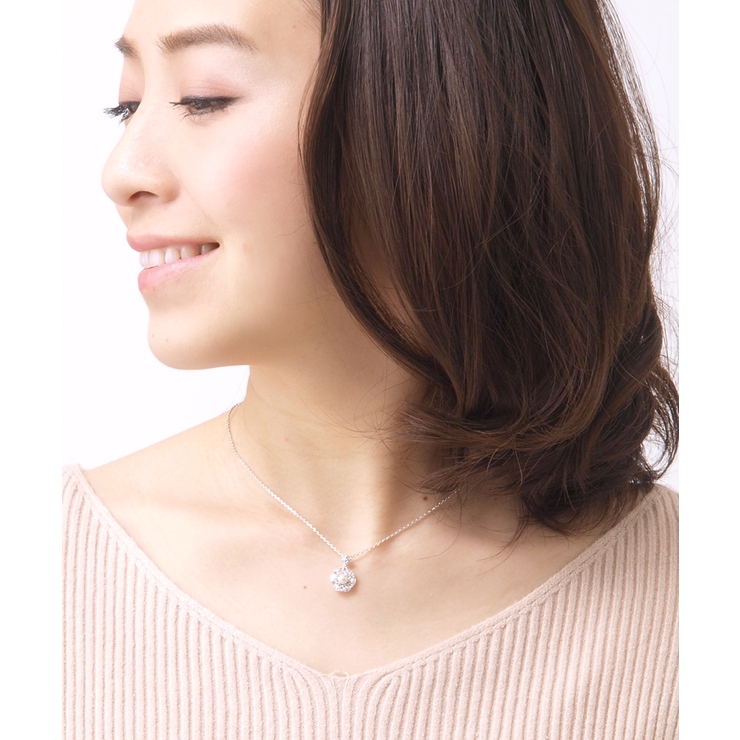 可憐なパールビジューネックレス/キュービックジルコニア C3131 | VINGTAINE | 詳細画像8 